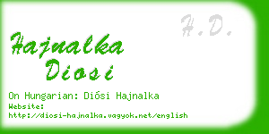hajnalka diosi business card